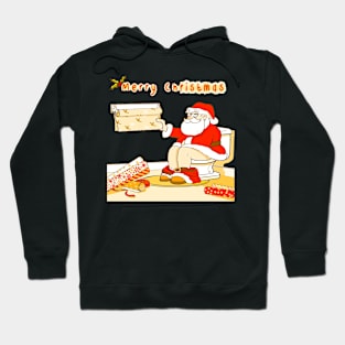 Santa On closet Merry christmas Hoodie